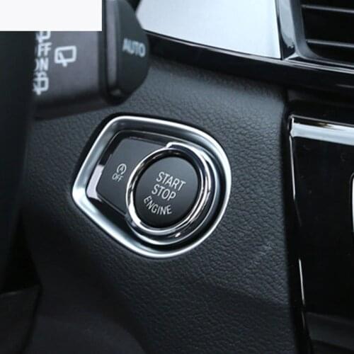 Car Engine Start Ring Trim For BMW X1 F48 For BMW 1 2 3 4 Series F30 2013-2017 Accessories ABS Chrome For BMW X2 F47 2018 2019