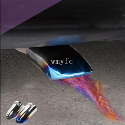 For Nissan X-Trail XTrail T32/Rogue 2017 2018 2019 car cover muffler exterior end pipe dedicate stainless steel exhaust tip tail