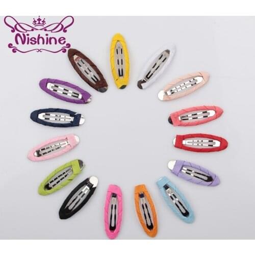 Nishine 10PCS 15 Colors Metal Kids Girl BB Hair Clip Hairpin Barrette For Hair Bows DIY Headwear Clips Gifts Craft
