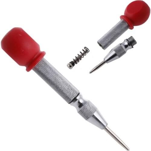New 5 INCH Spring Loaded Adjustable Automatic Center Punch Hole Impact with Sleeve
