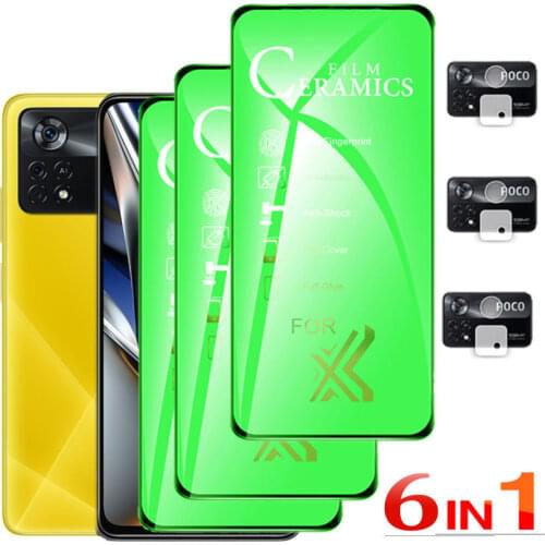 Pelicula Poco-M3-Pro 5g, Ceramic Glass For Xiaomi Poco M3 Pro 5g Screen Protectors Poco M3Pro Protective Film Pocco M3 Pro Soft Protection Poco X3 pro F3 M3 Curved Tempered Glass Poco M3 Pro 5G