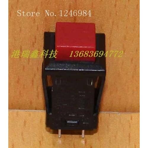[SA]HIGHLY HIGHLY electronic switch with lock switch square red button power switch PB309A / R--50pcs/lot