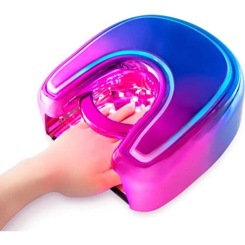 Rechargeable Nail Lamp 48W UV Gel Cure Light Wireless Manicure Lamp Cordless Nail Art Lamps Red Light Nail Lamp UV LED