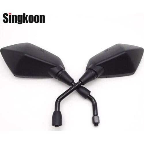 Universal 10mm motorcycle mirror Accessories Black Side Rearview Mirrors FOR kawasaki zr7 honda shadow 125 xmax 125 klr 650