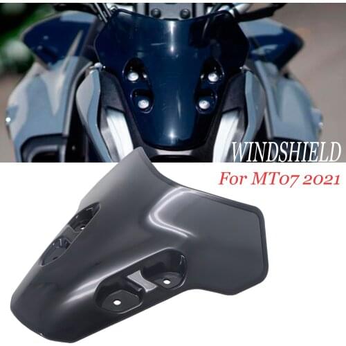 For Yamaha MT07 MT-07 MT 07 2021 Motorcycle Windscreen Windshield Deflectors Wind Shield Screen Protector Parts