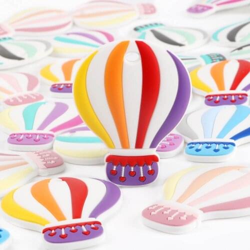 Kovict BPA Free 1PC Hot Air Ball Silicone Baby Teether rodent Baby Teething Toys Chewable Animal Shape