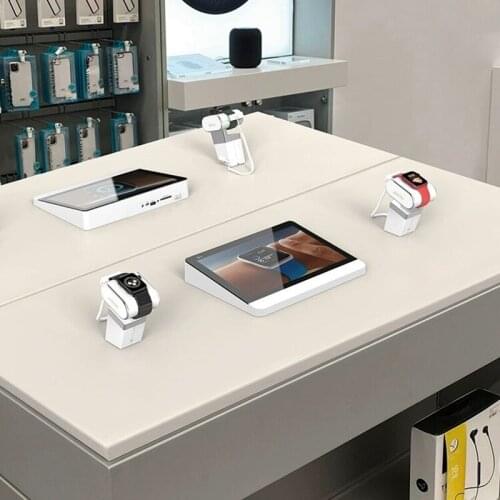 10 Set/Lot) Store Security Display Solution Remote Control Easy Install Wireless Charger Alarm Stand For Applewatch