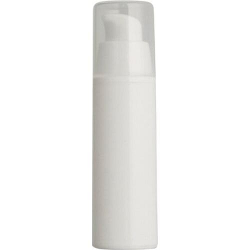15ml 30ml 50ml Porcelain White Spray Packing Plastic Snap Type Vacuum Bottle 20pcs/lot