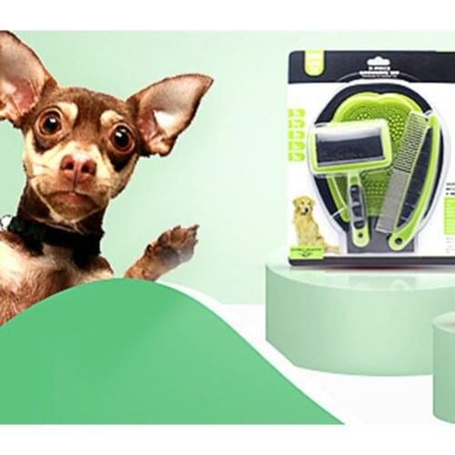 Legendog 2PCS Dog Shedding Combs With Pet Grooming Glove Professional Pet Grooming Tool Pet Products
