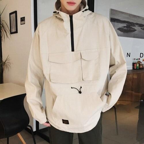 2020 Couple Tooling Hooded Jacket Multi-Pocket Tops Men and Women Pullover Sports Jackets Sweater Baseball Uniform Windbreaker