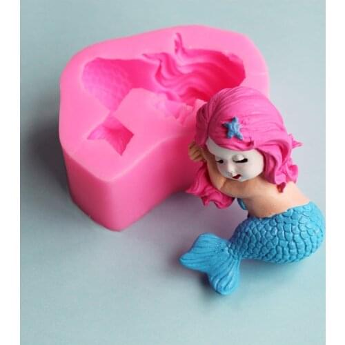 3D Fishtail Silicone Mould DIY Fondant Cake Mousse Mold Chocolate Dry Pez Mold Baking Appliance