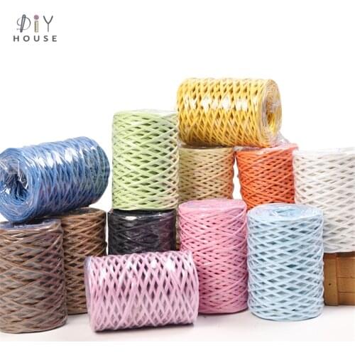40M/Roll Color Iron Wire Paper Rope DIY Craft Supplies Children Scrapbooking Crafts Creative Braided Knitting Decoration Cords
