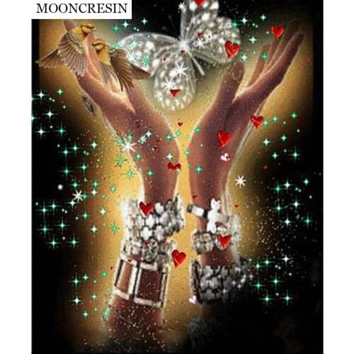 5D DIY Diamond Painting Rhinestones Crystal Butterfly in Hand Needlework Mosaic Craft Diamond Embroidery Cross Stitch Decoration