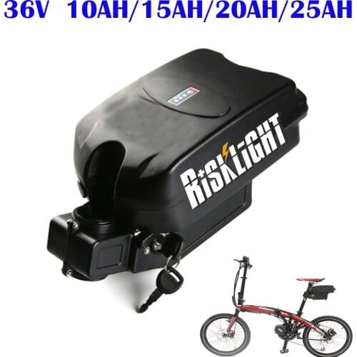 Frog electric e bike battery 36v 10ah 15ah 20ah 25ah li ion 18650 rechargeable batteries pack fit 36v 500w 350w bafang motor
