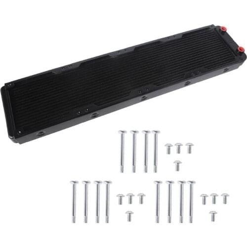 Aluminum Water Cooling Radiator 18 Tubes Heat Exchanger CPU Heatsink Cooler Fast Heat Dissipation for PC Computer 87HD