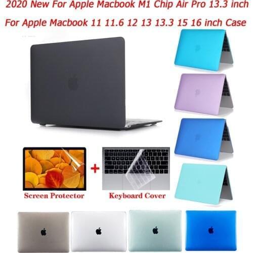 2020 Matte Crystal Case For Apple Macbook M1 Chip Air Pro 13.3 11 12 13 15 16 inch Touch Bar For mac book new Air13 A2179 A2337