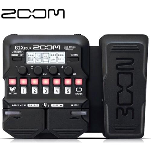 ZOOM G1X Four Electric Guitar Multi Effect Processor Guitar Effectors Audio Musical Instruments Accessory G1 FOUR