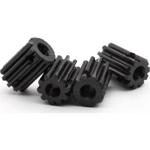 Spur Gear 1M 10 Teeth 12Teeth 4/5/6 Bore 45# Steel Gear,Metal Motor Gear Blackening Treatment No steps