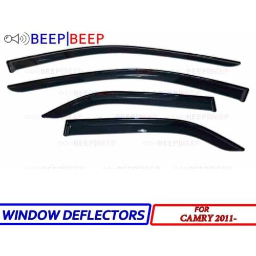 For Toyota Camry 2011- car window deflectors car wind deflector sun guard rain vent visor cover trim car styling accessories