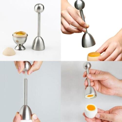 HobbyLane Stainless Steel Egg Topper Spring Cutter for Kitchen Baking Cooking Tool