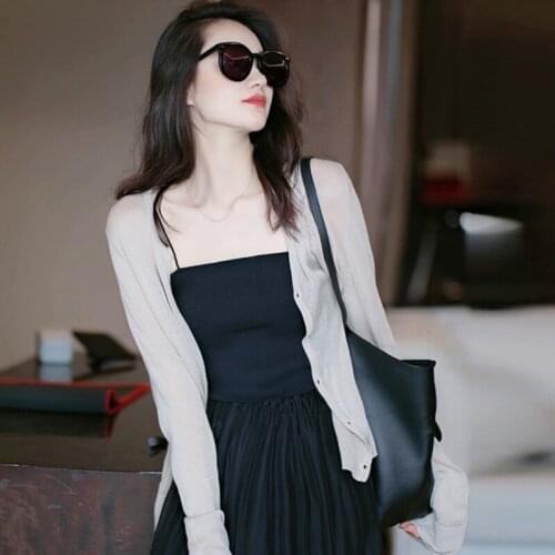 Summer Spring Short Knitted Cardigans Women Sunscreen Outerwear Cardigan Womans Sweet Slim Thin Jacket 4 Colors Tops