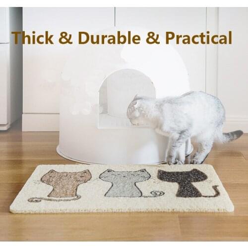 Cat Pad Mat Cushion Blanket Carpet Washable Cat Litter Box Mat
