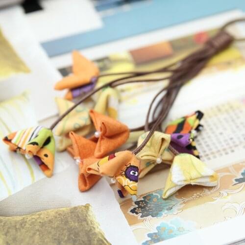 Lily Orchid car bag pendant pendant DIY handmade diy material embroidery fabric Girls dress accessories ornaments