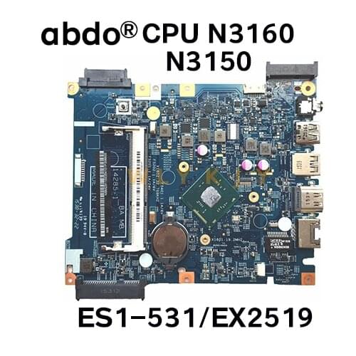 For ACER aspire ES1-531 / EX2519 laptop motherboard 14285-1 448.05302.0011 CPU N3150 DDR3 100% test work free shipping