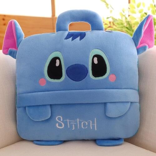 Disney cartoon plush pillow multi-function car cushion air conditioning quilt childrens plush toys lunch break blanket 1.1*1.6m