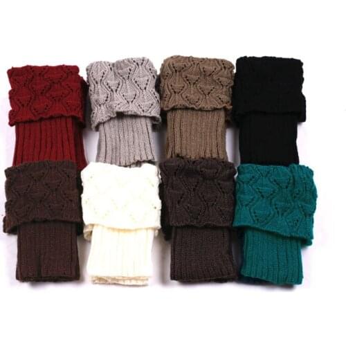 120pairs/lot women new fashion winter warm fish style knitted leg warmer/knit boot cuff