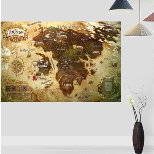 New Arrival Marauder Map Posters On The Wall Modern Anime/Movie/Abstract Rectangle Poster Silk Fabric Cloth Wall Art Unframed