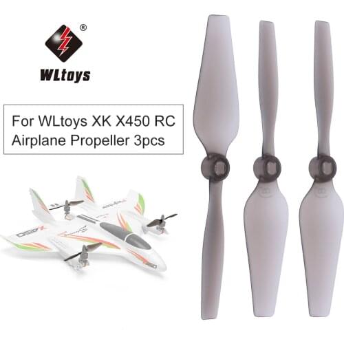 Parkten 3pcs RC Propeller WLtoys XK X450 RC Airplane Aircraft Helicopter Fixed Wing Propeller RC Parts Accessories