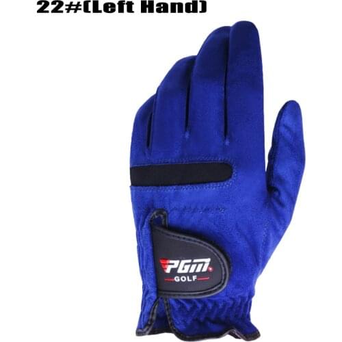 Glove Micro Fiber Soft Blue 3color Left Hand Anti-skidding Non Slip Particles Breathable Golf Glove Right Left Hand