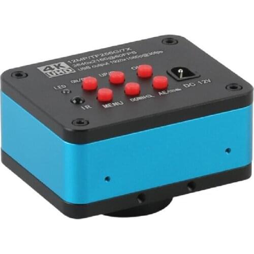 Agnicy 12 Million 4K USB HDMI Industrial Video Microscope Camera Digital Magnifying Glass Electron Microscope