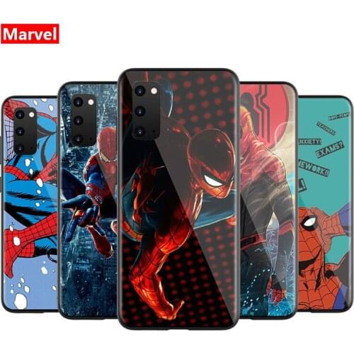 Marvel Avengers Spider Man Super Hero for Samsung Note 8 9 10 20 Ultra Plus Pro 5G M01 M02 M60S M62 F62 TPU Silicone Phone Case