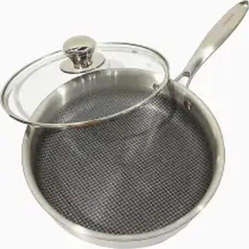 Stainless Steel Frying Pan Non-stick Frying Pan Without Oily Smoke Steak Wok Induction Cooker Gas Cookware Pots and Pans Wok