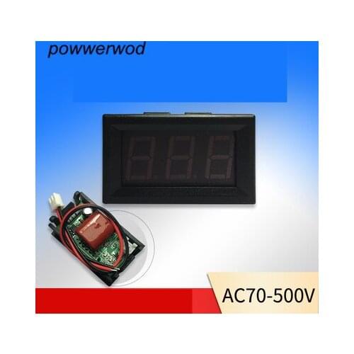 0.56 Inch ac voltmeter AC70-500V Two line digital Display /Digital Voltage Meter Moniter Tester Instrument Inch Red Online