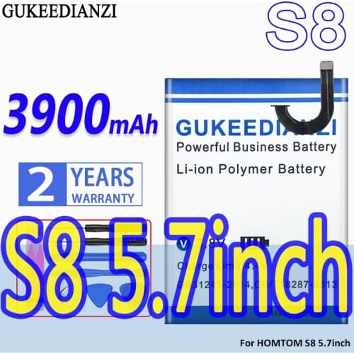 High Capacity GUKEEDIANZI Battery 3900mAh For HOMTOM S8 5.7inch