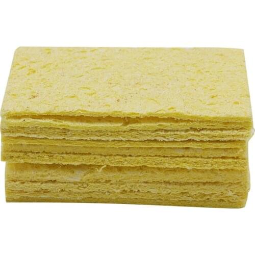 Y1UD 10pcs Electric Welding Soldering Iron Sponge Cleaning Cleaner Pads