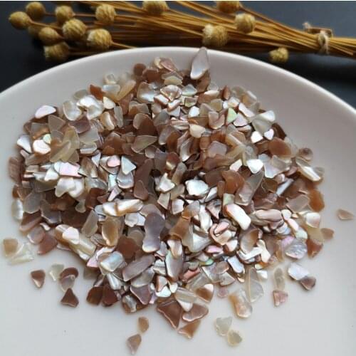 100g/lot Natural Crushed Shell Mother of Pearl shell for DIY Jewelry Crushed Shell MOP Pearl shell for fake nails