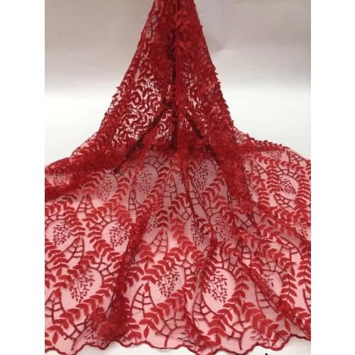 2020 African Cord Lace High Quality French Lace Fabric 3D Flower African Lace Fabric For Nigerian Wedding Dress ZP1142