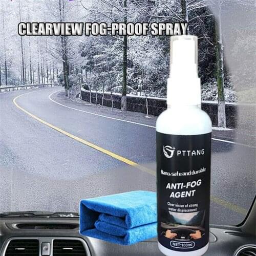 30/50/100ml Anti-Fog Agent Waterproof Rainproof Anit-Fog Spray Car Window Glass Bathroom Cleaner Car Cleaning Car Accessories