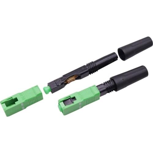 5 Pcs Network Cable Connector SC/APC Optic Fiber Fast Connector FTTH Embedded Quick Connector Special Insertion loss 0.3-0.5 db