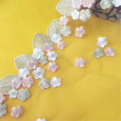 5YardsX 18cm Exquisite lace embroidery materials color mesh LW0176