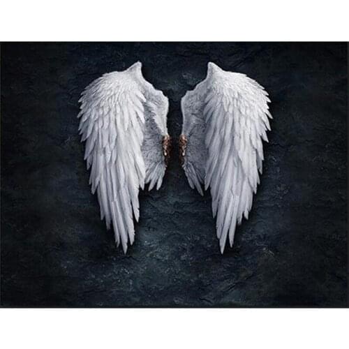 5D DIY Full Square Round Diamond Painting Angel Wings Diamond Embroidery Cross Stitch Rhinestone Mosaic Home Decor Gift