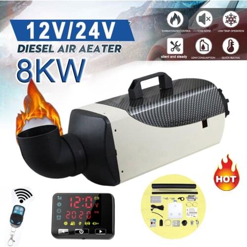 Car Heater Parking Fuel Air Heater 8KW 12V/ 24VAir Diesels Heater For Car RV Boats Motorhome Trucks Trailer RU Free Shipping