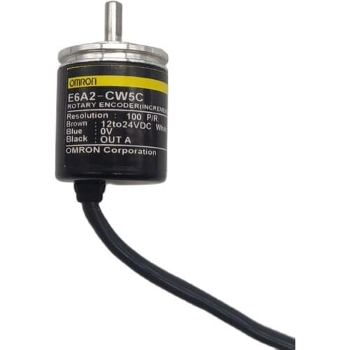 Free Shipping 100 200 360 500 PPR 24V 4MM Solid Shaft Rotary Angle Encoder E6A2-CW5C