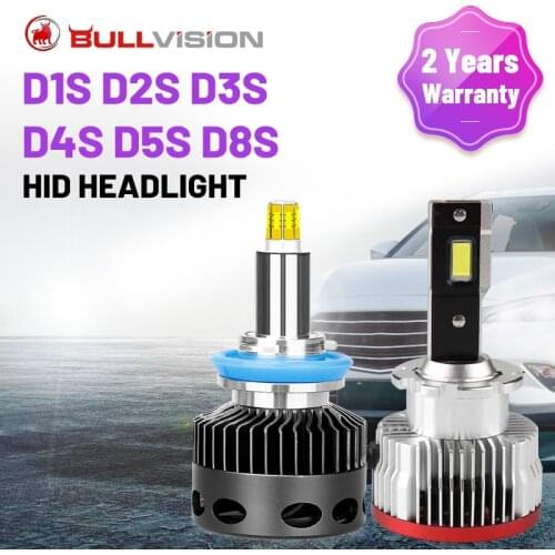 BULLVISION D1S D2S D3S D4S D5S D8S HID Headlamp 30000LM LED H1 H7 9005 9006 HB3 HB4 H11 360 Degree CSP Chip 6000K Car Xenon Lamp