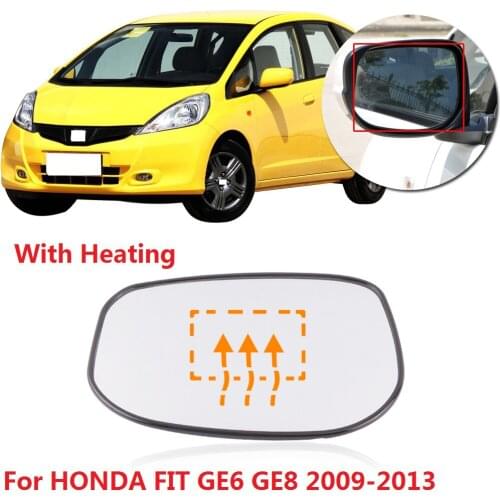 CAPQX Heating For FIT GE6 GE8 2009 2010 2011 2012 2013 2014 JAZZ FIT HYBIRD 13 Side Rearview Mirror lens Rear View Mirror Glass
