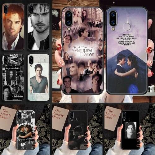 Damon Salvatore The Vampire Diaries Phone case For Huawei Honor 6 7 8 9 10 10i 20 A C X Lite Pro Play black trend prime pretty